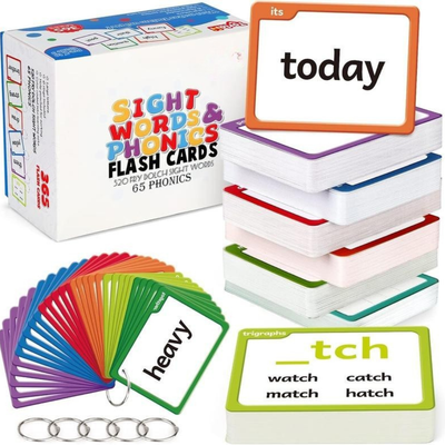 Sight Words & Phonics Flash Cards